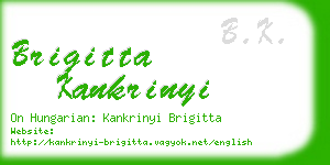 brigitta kankrinyi business card